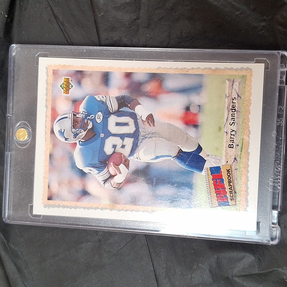 1992 Barry Sanders error card